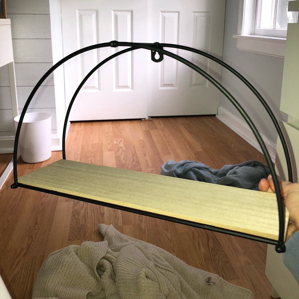 Little wooden decorative shelf
